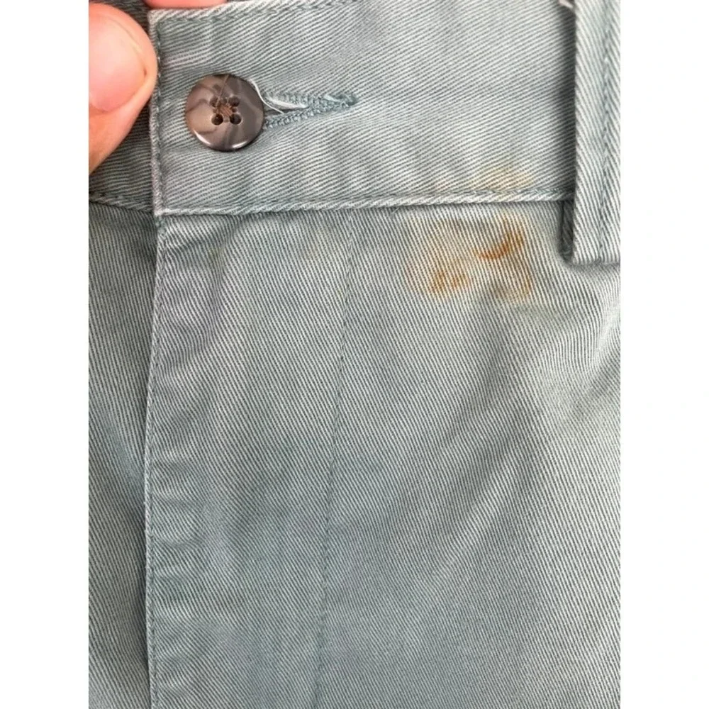 VTG Ralph Lauren USA 38 Olive Green Chino Cargo Shorts Band Adjustable USA Fifa